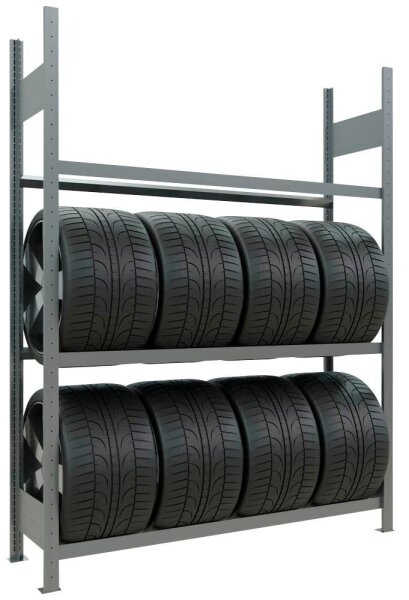 SCHULTE Reifenregal 13912 silber 150,0 x 40,0 x 200,0 cm