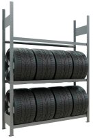 SCHULTE Reifenregal 13912 silber 150,0 x 40,0 x 200,0 cm
