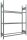SCHULTE Reifenregal 13912 silber 150,0 x 40,0 x 200,0 cm