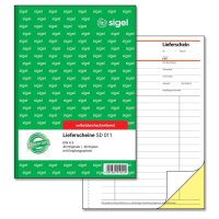 SIGEL Lieferschein mit Empfangsschein Formularbuch SD011,...