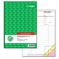 SIGEL Lieferschein mit Empfangsschein Formularbuch SD012,...