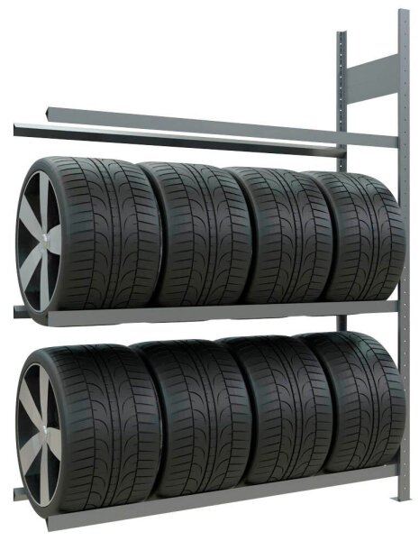 SCHULTE Anbau-Schwerlast-Weitspannregal 13913 silber 150,0 x 40,0 x 200,0 cm