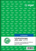 SIGEL Lohnabrechnung für geringfügig/kurzfristig Beschäftigte Formularbuch LO519, 1 St.
