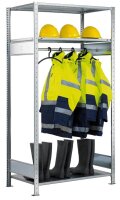 SCHULTE Garderobenregal 14151 silber 100,0 x 60,0 x 200,0 cm