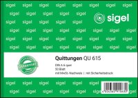 SIGEL Quittung, MwSt. separat ausgewiesen Formularbuch QU615, 1 St.