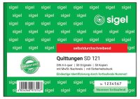 SIGEL Quittung mit MwSt. separat ausgewiesen, mit fortlaufenden Nummern Formularbuch SD121, 1 St.