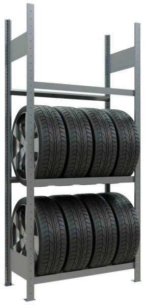 SCHULTE Reifenregal 13820 silber 90,0 x 40,0 x 200,0 cm