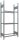 SCHULTE Reifenregal 13820 silber 90,0 x 40,0 x 200,0 cm