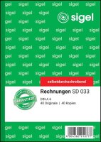 SIGEL Rechnung Formularbuch SD033, 1 St.