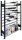 SCHULTE Weinregal schwarz, silber 106,0 x 28,6 x 230,0 cm, 1 St.