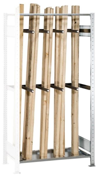 SCHULTE Anbau-Schwerlastregal 22625 silber 100,0 x 50,0 x 200,0 cm