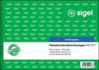 SIGEL Reisekostenabrechnung wöchentlich Formularbuch RA517, 1 St.
