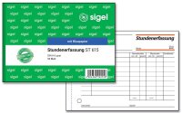 SIGEL Stundenerfassung Formularbuch ST615, 1 St.