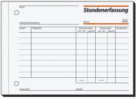 SIGEL Stundenerfassung Formularbuch ST615, 1 St.