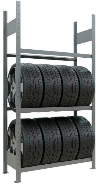 SCHULTE Reifenregal 20770 silber 110,0 x 40,0 x 200,0 cm