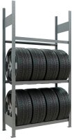 SCHULTE Reifenregal 20770 silber 110,0 x 40,0 x 200,0 cm