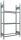 SCHULTE Reifenregal 20770 silber 110,0 x 40,0 x 200,0 cm