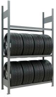 SCHULTE Reifenregal 20778 silber 120,0 x 40,0 x 200,0 cm