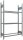 SCHULTE Reifenregal 20778 silber 120,0 x 40,0 x 200,0 cm