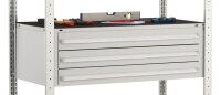 SCHULTE Schwerlast-Schubladenregal 14680 silber 100,0 x...