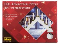 Idena Adventsleuchter LED Dekoleuchte weiß, 1 St.