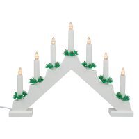 Idena Adventsleuchter LED Dekoleuchte weiß, 1 St.