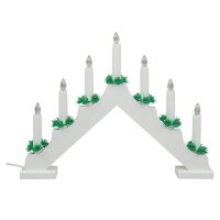 Idena Adventsleuchter LED Dekoleuchte weiß, 1 St.