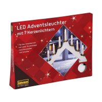 Idena Adventsleuchter LED Dekoleuchte weiß, 1 St.