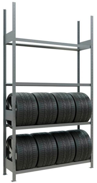 SCHULTE Reifenregal 20997 silber 150,0 x 40,0 x 275,0 cm