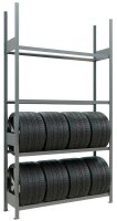 SCHULTE Reifenregal 20997 silber 150,0 x 40,0 x 275,0 cm