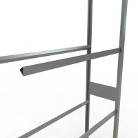 SCHULTE Anbau-Schwerlastregal 20993 silber 120,0 x 40,0 x 275,0 cm