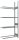 SCHULTE Anbau-Schwerlastregal 20993 silber 120,0 x 40,0 x 275,0 cm