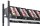 SCHULTE Getränkekistenregal 37008-S schwarz, silber 130,0 x 30,0 x 180,0 cm