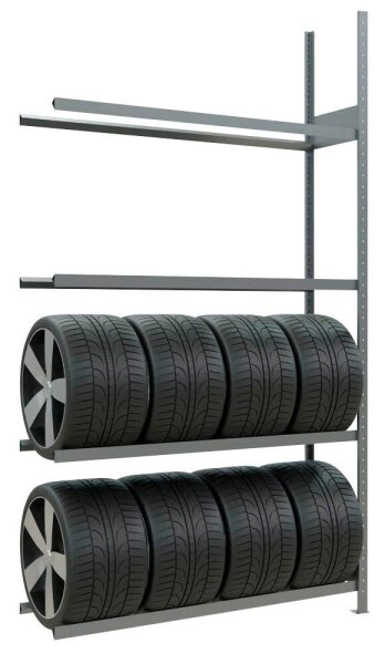 SCHULTE Anbau-Schwerlast-Weitspannregal 20998 silber 150,0 x 40,0 x 275,0 cm