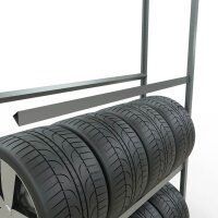 SCHULTE Anbau-Schwerlast-Weitspannregal 20998 silber 150,0 x 40,0 x 275,0 cm