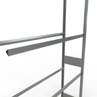 SCHULTE Anbau-Schwerlast-Weitspannregal 20998 silber 150,0 x 40,0 x 275,0 cm