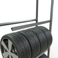 SCHULTE Anbau-Schwerlastregal 20988 silber 105,0 x 40,0 x 275,0 cm