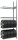 SCHULTE Anbau-Schwerlastregal 20988 silber 105,0 x 40,0 x 275,0 cm
