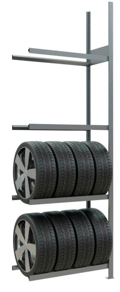 SCHULTE Anbau-Schwerlastregal 20983 silber 90,0 x 40,0 x 275,0 cm