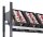 SCHULTE Getränkekistenregal 37006-S schwarz, silber 100,0 x 30,0 x 180,0 cm