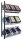 SCHULTE Anbauregal 37007-S schwarz, silber 100,0 x 30,0 x 180,0 cm