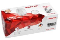 METO Preisetiketten tiefkühlgeeignet weiß permanent 22,0 x 12,0 mm, 6 Rollen