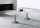 Quadrifoglio Konferenztisch Idea+ lichtgrau Tonnenform, Säulenfuß silber, 280,0 x 80,0 - 110,0 x 74,0 cm
