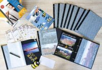 HERMA Fotokarton Fotoblätter schwarz 230 g/qm 20 Blatt
