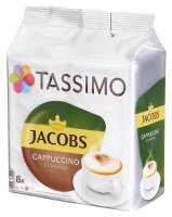 TASSIMO JACOBS CAPPUCCINO CLASSICO Kaffeediscs, Arabica- und Robustabohnen 8 St.