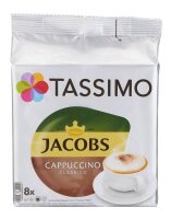 TASSIMO JACOBS CAPPUCCINO CLASSICO Kaffeediscs, Arabica- und Robustabohnen 8 St.