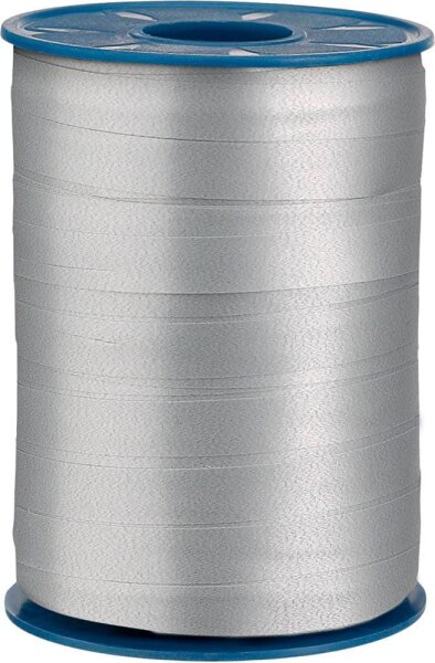 PRÄSENT Geschenkband AMERICA matt silber 10,0 mm x 250,0 m
