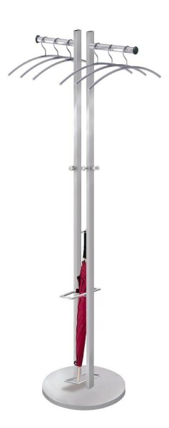 Kerkmann Kleiderständer Master 30606714 silber Metall 6 Haken 39,0 x 167,0 cm, 1 St.
