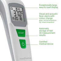 medisana TM 762 Infrarot-Stirnthermometer weiß