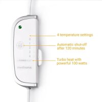 medisana HU 672 Wärmeunterbett weiß 100 W